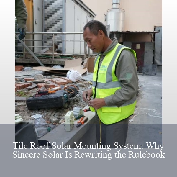 Tile Roof Solar Mounting System: Why Sincere Solar Is Rewriting the Rulebook